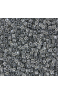 Miyuki triangle beads 10/0 Sparkling pale grey lined crystal TR10-1105